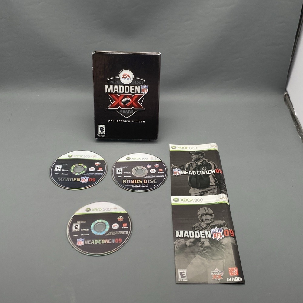 Madden NFL 09 20th Anniversary Collector's Edition (Xbox 360 2008) Complete